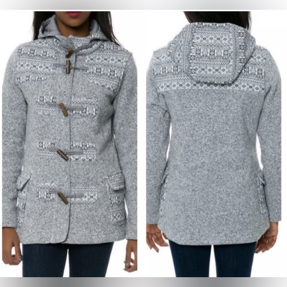 Patagonia Jackets & Blazers - Patagonia Grey Better Sweater Icelandic Fleece Coat Size Small